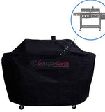 CosmoGrill Hybrid 4 Burner Barbecue with Waterproof Cover | DUO Dual Fuel BBQ 3+1 Gas Grill and Charcoal Smoker BBQ Grill, Thermometer, Warming Rack | Outdoor Portable Dual Fuel Large Coal Barbecue