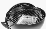 Weber Original Kettle E-5710 Charcoal Barbecue/Porcelain-Enamelled Lid & Bowl, 57 cm Cooking Surface, One-Touch Cleaning System, Lid Thermometer, Tripod Stand and Wheels, Black